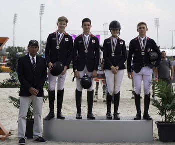 British Showjumping’s Team NAF Juniors win European Team Silver